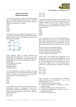 Exercícios de Física Dinâmica Impulsiva