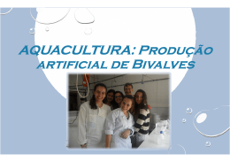 Aquacultura: Produção Artificial de bivalves