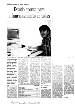 Estudo aponta para 1 - Escola Superior de Tecnologia de Castelo