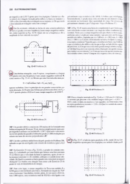 226 ELETROMAGNETISMO po magnético de 0,350 T aponta para