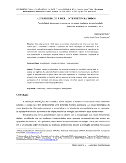 ACESSIBILIDADE &Agrave; WEB : INTERNET PARA TODOS