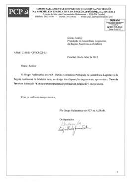 6.Voto Protesto PCP-Educa&ccedil;&atilde;o - Assembleia Legislativa da Regi&atilde;o