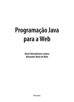 Programa&ccedil;&atilde;o Java para a Web