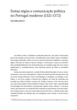 Festas r&eacute;gias e comunica&ccedil;&atilde;o pol&iacute;tica no Portugal moderno