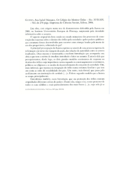 GUEDES, Ana Isabel Marques, Os Col&eacute;gios das Meninos &Oacute;r&fnof;&atilde;os