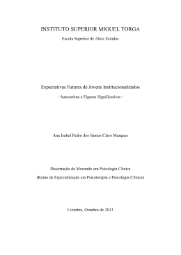 Ana Isabel Marques - Reposit&oacute;rio Aberto do ISMT