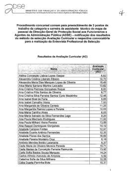 Procedimento concursal comum para preenchimento de 3