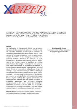 ambientes virtuais de ensino-aprendizagem e design