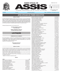 Edi&ccedil;&atilde;o 1864 - Prefeitura Municipal de Assis