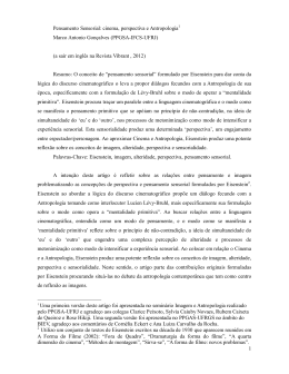 GON&Ccedil;ALVES, Marco Antonio. Pensamento sensorial