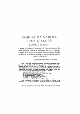 Famílias da Madeira e Porto Santo