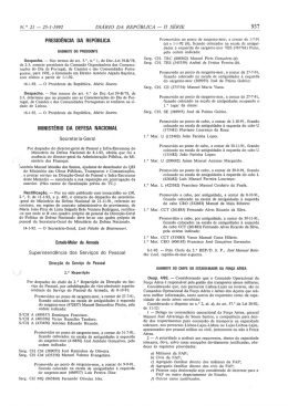 Despacho de 16/01/92. D.R. II S&eacute;rie, n.&ordm; 21, de 1992-01-25
