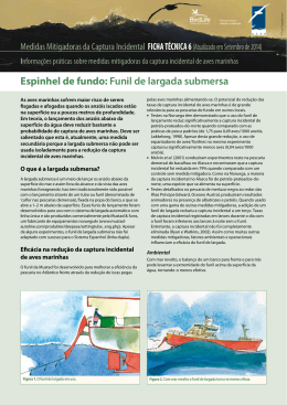 Espinhel de fundo: Funil de largada submersa