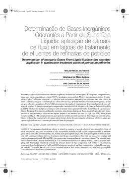 Determina&ccedil;&atilde;o de Gases Inorg&acirc;nicos Odorantes a Partir de