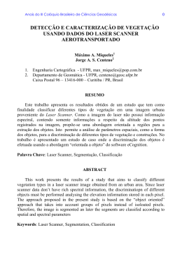 detec&ccedil;&atilde;o e caracteriza&ccedil;&atilde;o de vegeta&ccedil;&atilde;o usando dados