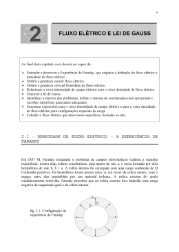 FLUXO EL&Eacute;TRlCO E LEl DE GAUSS 2 FLUXO EL&Eacute;TRlCO E LEl DE