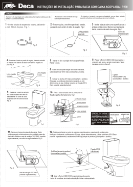 instru&ccedil;&otilde;es de instala&ccedil;&atilde;o para bacia com caixa acoplada
