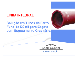 LINHA INTEGRAL Solução em Tubos de Ferro Fundido - Abes-RS