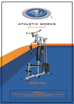 user manual MTDP 7000 (atlethic works) (wal mart brasil
