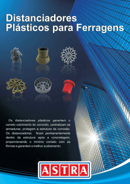 Distanciadores plásticos para ferragens