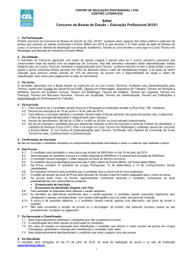 Edital Concurso de Bolsas de Estudo &ndash; Educa&ccedil;&atilde;o