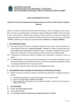 ministério da educação secretaria de educação profissional e
