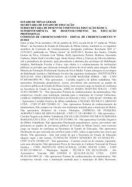 estado de minas gerais secretaria de estado de educa&ccedil;&atilde;o