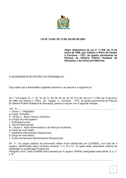 Lei 12.642 (15/07/2004) - Altera&ccedil;&atilde;o do PCC