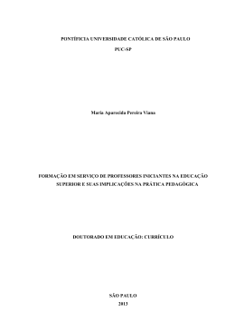 PONT&Iacute;FICIA UNIVERSIDADE CAT&Oacute;LICA DE S&Atilde;O PAULO PUC