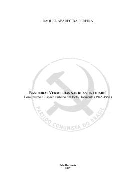 RAQUEL APARECIDA PEREIRA Comunismo e Espa&ccedil;o P&uacute;blico em