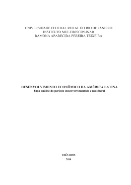 desenvolvimento econ&ocirc;mico da am&eacute;rica latina