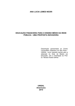 ANA LUCIA LEMES NEGRI EDUCA&Ccedil;&Atilde;O FINANCEIRA