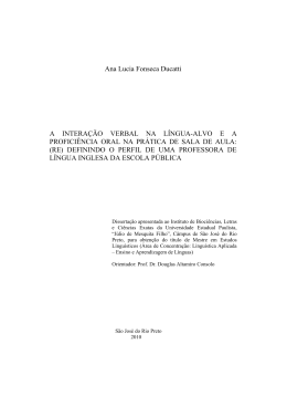 Ana Lucia Fonseca Ducatti A INTERA&Ccedil;&Atilde;O VERBAL NA L&Iacute;NGUA