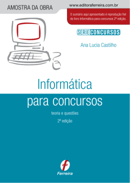 Inform&aacute;tica para concursos