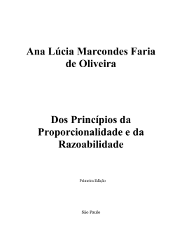 Ana L&uacute;cia Marcondes Faria de Oliveira Dos Princ&iacute;pios da