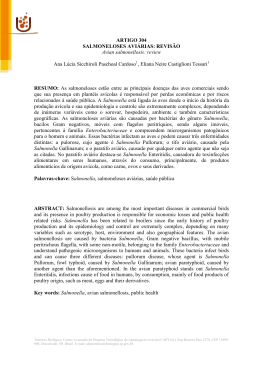 ARTIGO 304 SALMONELOSES AVI&Aacute;RIAS: REVIS&Atilde;O