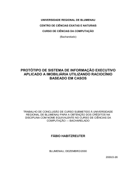 prot&oacute;tipo de sistema de informa&ccedil;&atilde;o executivo
