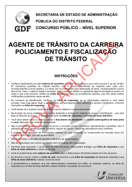 agente de tr&acirc;nsito da carreira policiamento e fiscaliza&ccedil;&atilde;o de tr&acirc;nsito