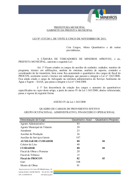 PREFEITURA MUNICIPAL - Prefeitura de Mineiros