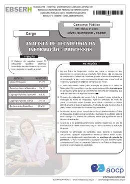 Prova - EBSERH ES
