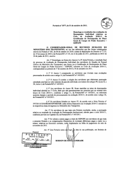 Portaria n&ordm; 3577/2011/CGRH-MT, publicada no Boletim de Pessoal
