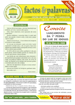 factos & palavras_n&ordm; 4 - Centro Apoio Social Carregueira
