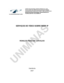 SERVI&Ccedil;OS DE V&Iacute;DEO SOBRE REDE IP