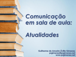 Comunicação em sala de aula: Atualidades