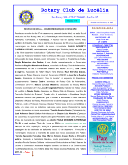 Rotary Club de Luc&eacute;lia