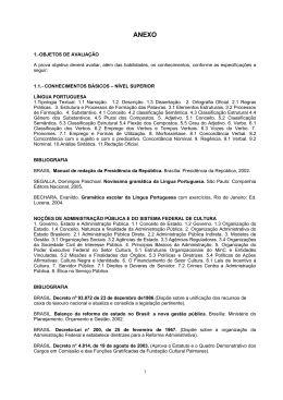 Anexo - Minist&eacute;rio da Cultura