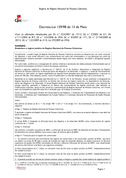 Decreto-Lei 129/98 de 13 de Maio