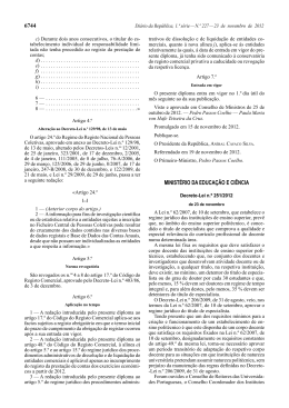 Decreto-Lei n.º 251/2012