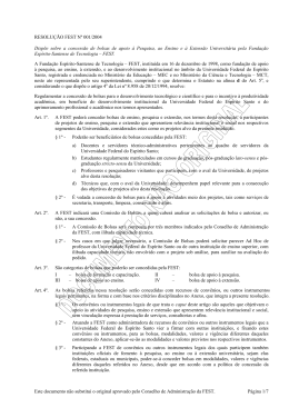 Este documento não substitui o original aprovado pelo Conselho de