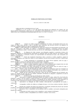 federa&ccedil;&atilde;o portuguesa de futebol regulamento de 1960